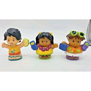 Fisher‎ Price Little People Hawaiian Vacation Tourists 3 Figures Girl Boys